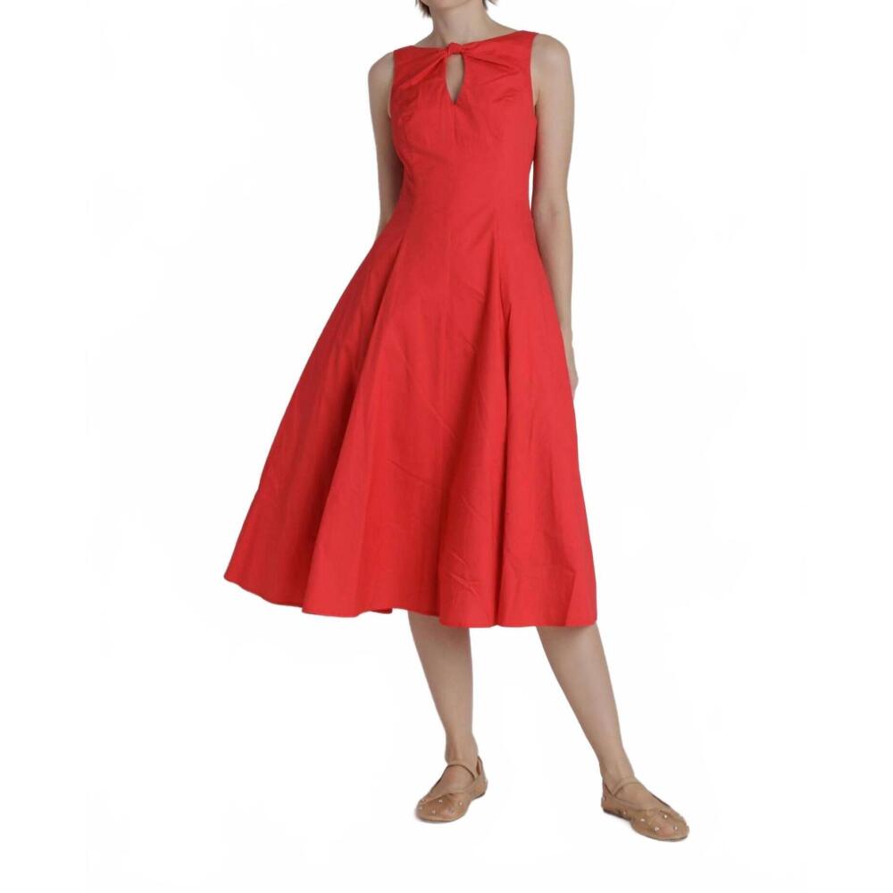 NEW AUREUM mylah midi dress in red
